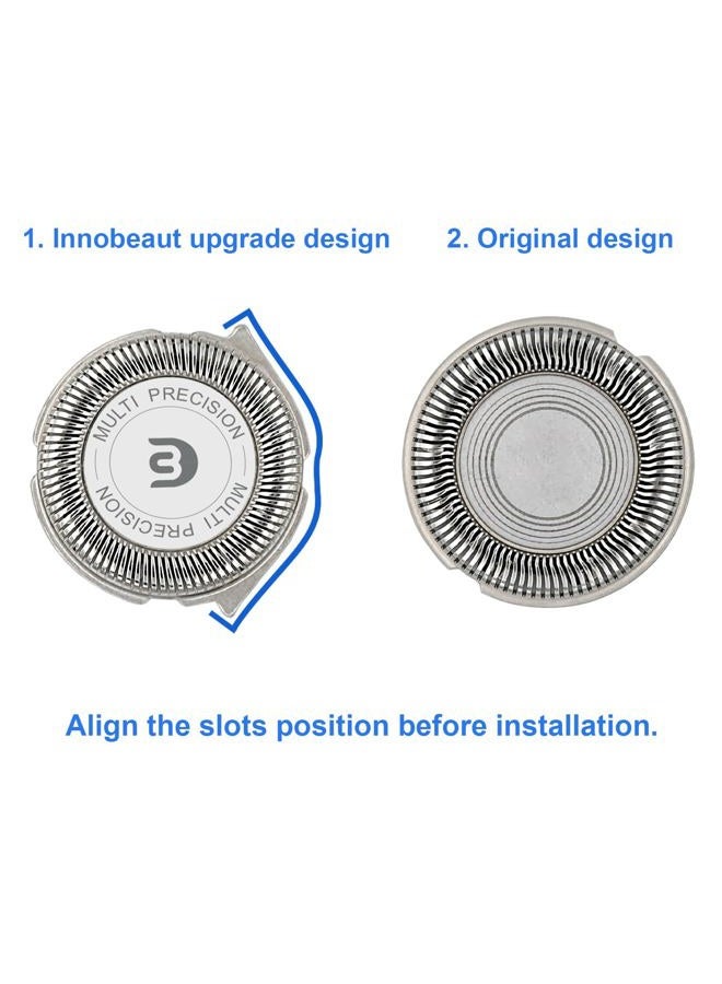 innobeaut SH30 Replacement Heads Compatible with Philips Norelco 3000, 2000, 1000 Series Shavers and S738 Click and Style, Razor Blades for S1560 Shaver - Image 2