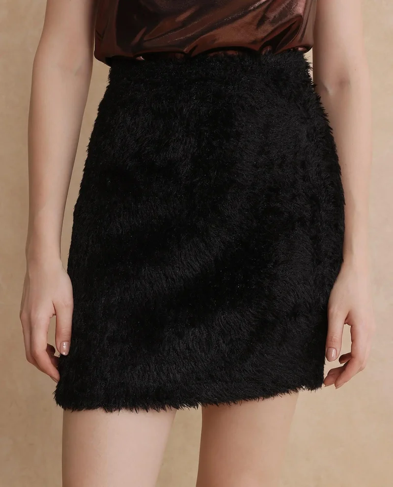 Rareism Women's Acrylic Woollen Skirt