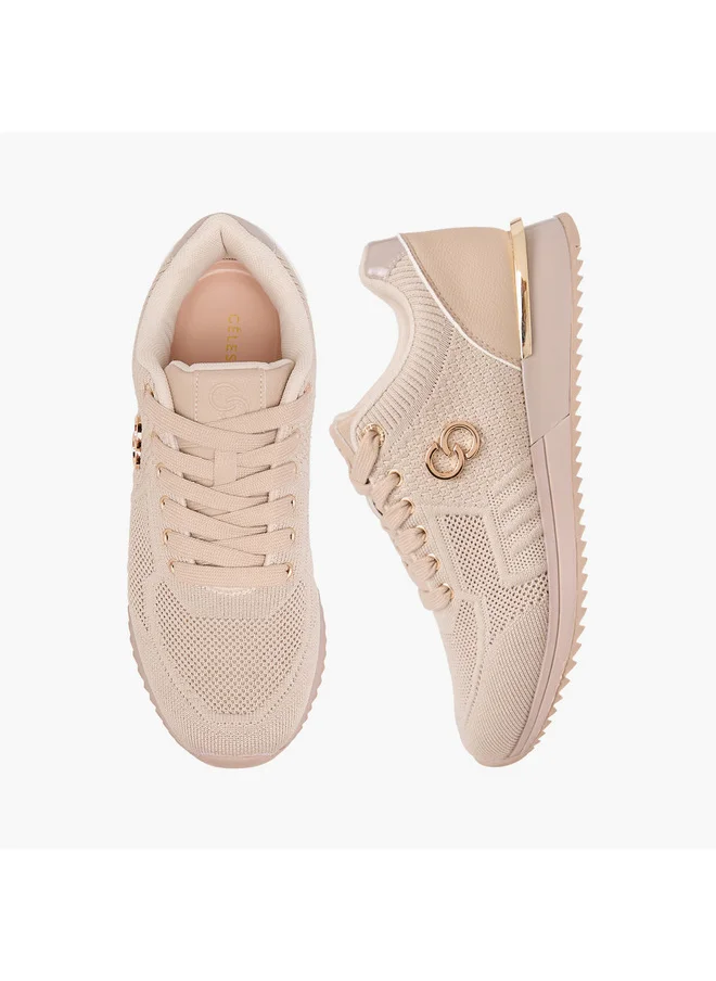 Celeste Women's Panelled Lace-Up Sneakers