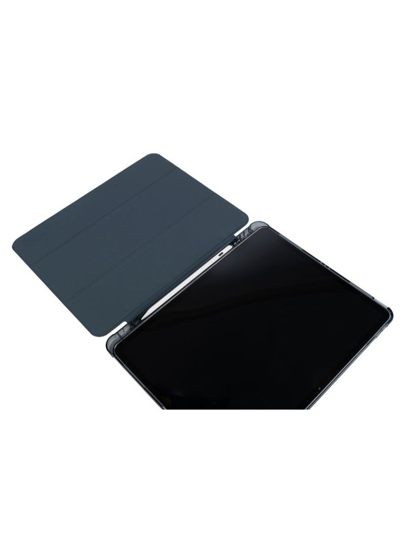 توكانو حافظة Tucano SATIN الواقية للغاية لجهاز iPad Pro 13 M4 (2024) – صديقة للبيئة، مع مكان مخصص لتخزين Apple Pencil، وحامل قابل للتحويل، وتصميم مقاوم للصدمات. - Image 4
