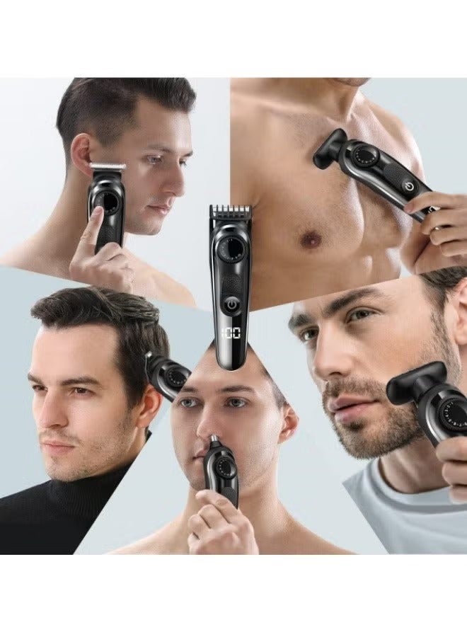 5-in-1 Men's Bodygroom Series Shower-Proof Body Grooming Razor Multi-Function Trimmer with Beard Trimmer,Body Trimmer,Hair Clipper,Shaver and More,Super Sharp Blades - Image 2