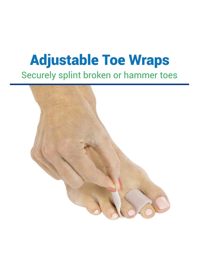 Generic - 4 Pieces Broken Toe Wraps Toe Splint Hammer Toe Straightener - Image 1