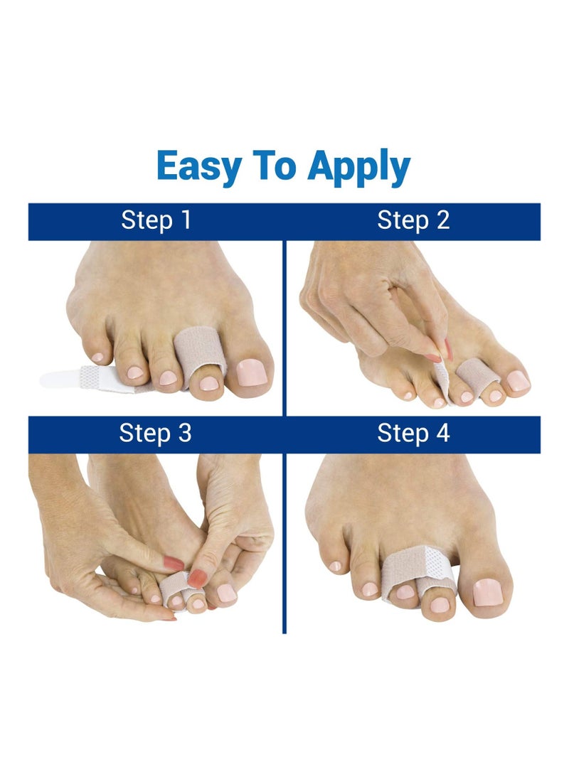Generic - 4 Pieces Broken Toe Wraps Toe Splint Hammer Toe Straightener - Image 1