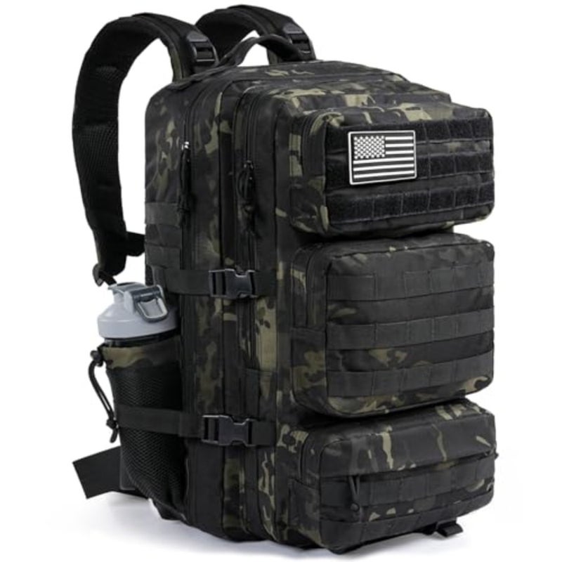 Military Tactical Backpack Large Day Backpack for Men Molle Army 3 Days Assault Pack Bug Out Bag Water Resistant and Heavy Duty Hiking Treeking Rucksack - Image 1