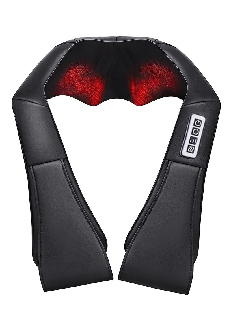 HAG PLUS - Neck and Shoulder Massager, Electric Shiatsu Back Massager with Heat, with 3D Rotation and Heat Function, 3 Speeds Electric Shiatsu Relieves Muscles, Home Office Car - Image 1
