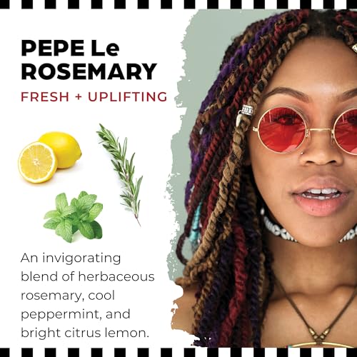 Dollylocks Dreadlock Refreshening Spray for Locs - Pepe Le Rosemary, Peppermint Lemon and Rosemary Scent - Residue-free and Sulfate-free Loc and Scalp Refreshing Spray for Dreadlocks, 8oz - Image 4