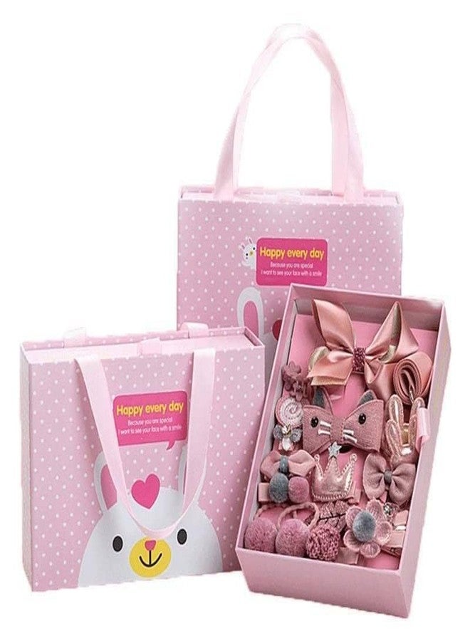 Florisca Baby Girl's Hair Clips Cute Hair Bows Baby Elastic Hair Ties Hair Accessories Ponytail Holder Hairpins Set For Baby Girls Teens Toddlers, Assorted styles, 16 pieces Pack - Image 1
