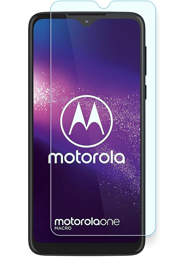 erorex Moto One Macro Screen Protector, Tempered Glass Screen Protector For Moto One Macro Smartphone Tempered Film Hd 9H Hardness Anti Scratch Touch Sensitive Drop Protection - Image 1