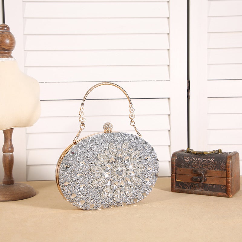 Explosions Sunflower Evening Bag Fashion Banquet Clutch Bag Dress Evening Bag Diamond-Studded Bag Party Bag - Image 1
