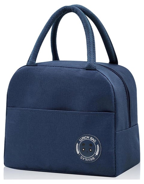 حقيبة غداء معزولة ،حقيبة تبريد صغيرة مقاومة للماء ومضادة للتسرب، منظم غداء للعمل والمدرسة والنزهات (أزرق)