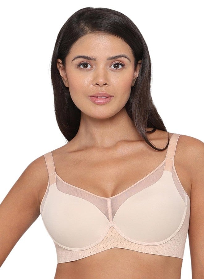 Wacoal Women’s Franca |Padded|Non-Wired |Full Cup|Everyday Wear|Full Coverage|T-Shirt Bra Beige (L) - Image 1