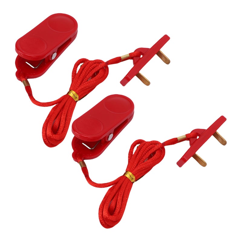 2pcs Treadmill Security Key Universal Rectangular Double Insert Running Machine Emergency Stop Switch for Gym - Image 3