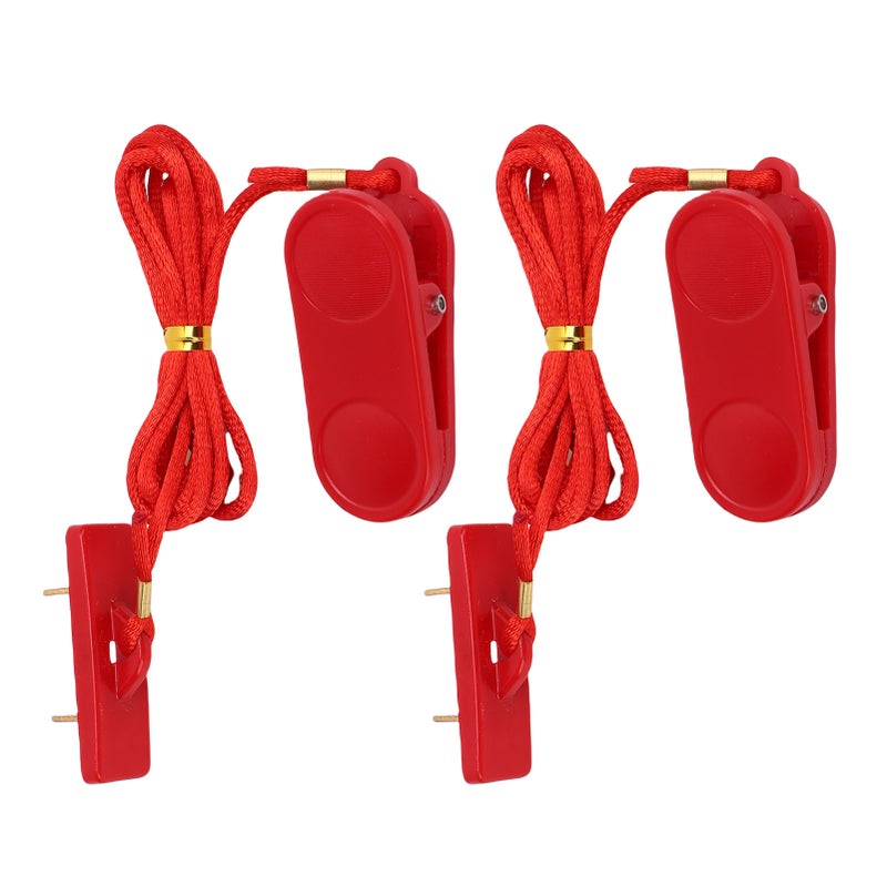 2pcs Treadmill Security Key Universal Rectangular Double Insert Running Machine Emergency Stop Switch for Gym - Image 5