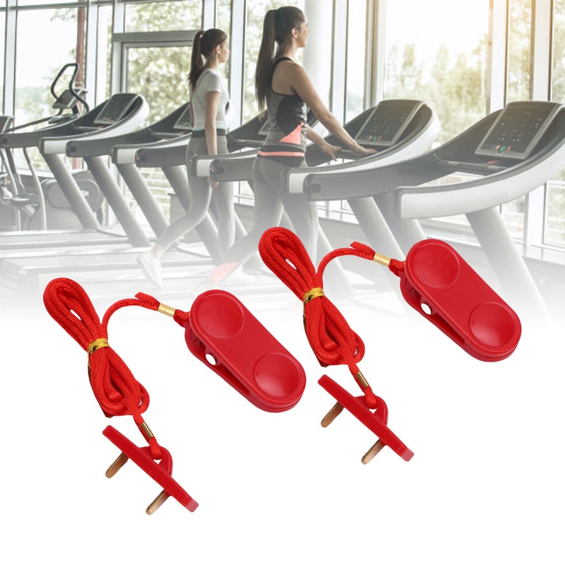 2pcs Treadmill Security Key Universal Rectangular Double Insert Running Machine Emergency Stop Switch for Gym - Image 4