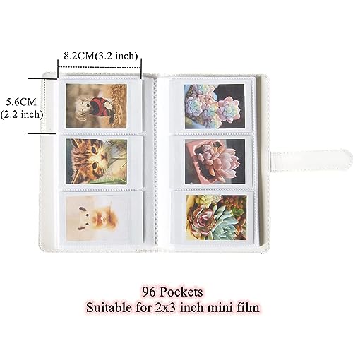 ZENKO 2x3 inch Mini Photo Album, 96 Photo Pocket Storage Album for Instant mini film used in Mini 13/12/11/9/8/SE/41/99/Evo/Liplay Mini film, 3" Photo Cards,Tickets, Business Cards.-Rainbow color - Image 4