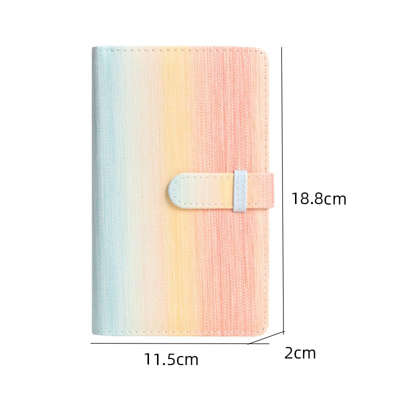 ZENKO 2x3 inch Mini Photo Album, 96 Photo Pocket Storage Album for Instant mini film used in Mini 13/12/11/9/8/SE/41/99/Evo/Liplay Mini film, 3" Photo Cards,Tickets, Business Cards.-Rainbow color - Image 2