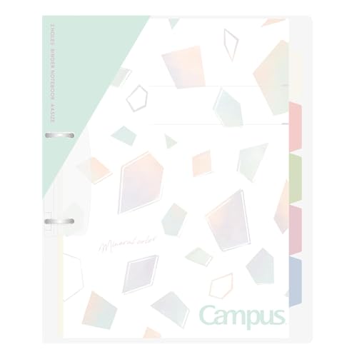 Kokuyo Campus Refillable Notebook A4 Slim 2 Ring Binder Notebook with 5 Subject Dividers 100 Sheets Capacity Suitable for 30 Holes Loose Leaf Paper Mineral Color Sorbet Blue LePP158L4LB - Image 1
