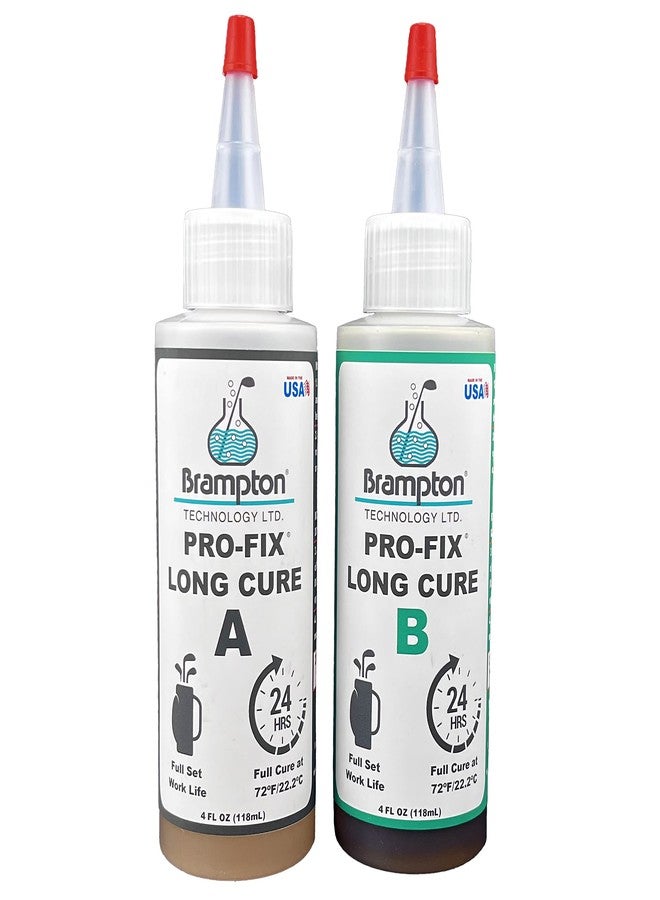 BRAMPTON TECHNOLOGY, LTD. Brampton PRO-FIX Long Cure Golf Epoxy - Full Set Work Life - Extra Strength - Golf Epoxy for All Golf Shafts, Golf Heads, Drivers, Putters, and Irons - Engineered for The Golf Industry (8 oz Kit) - Image 1