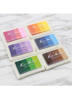 Generic Korean Creative Stationery DIY Gradient Ink Pad 4-Color Random Mix 