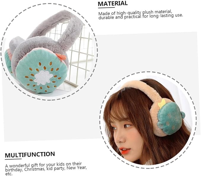 THE DDS STORE DDS STORE Winter Warm Folding Ear Muffs - Adjustable, Cartoon, Cold Earmuffs For Women & Children - Image 5