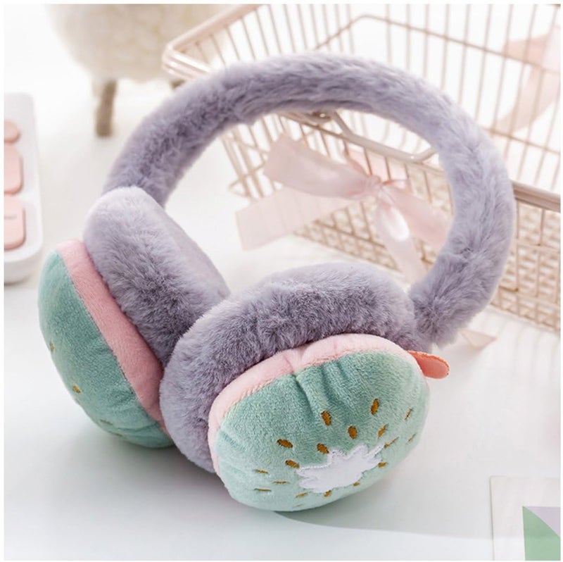 THE DDS STORE DDS STORE Winter Warm Folding Ear Muffs - Adjustable, Cartoon, Cold Earmuffs For Women & Children - Image 2