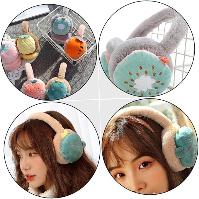 THE DDS STORE DDS STORE Winter Warm Folding Ear Muffs - Adjustable, Cartoon, Cold Earmuffs For Women & Children - Image 4