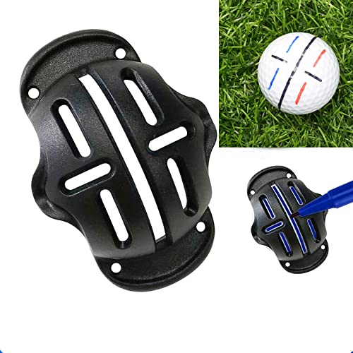 Eeokoka 8 Pack Precision Golf Ball Marker, Upgrade Golf Accessories, 4 Golf Ball Marking Stencils and 4 Colors Golf Ball Markers, Golf Ball Line Marker Tool, Golf Ball Alignment and Identification Tool - Image 4