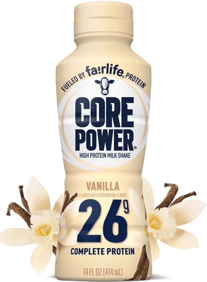 Fairlife فيرلايف كور باور حليب شيك عالي البروتين بنكهة الفانيليا 414 مل، مع 26 جرام بروتين، عبوة 1X6 - Image 4