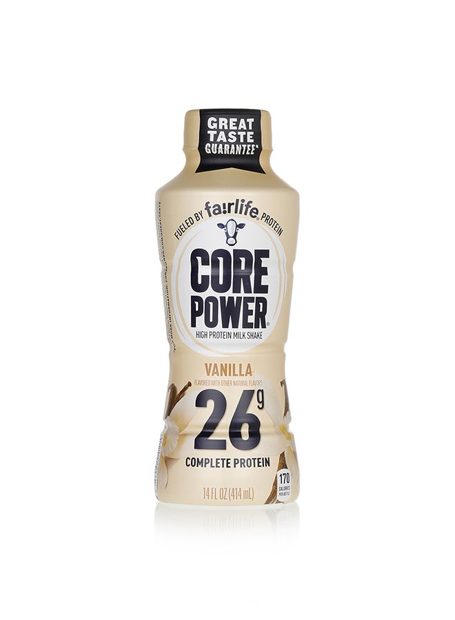 Fairlife فيرلايف كور باور حليب شيك عالي البروتين بنكهة الفانيليا 414 مل، مع 26 جرام بروتين، عبوة 1X6 - Image 3