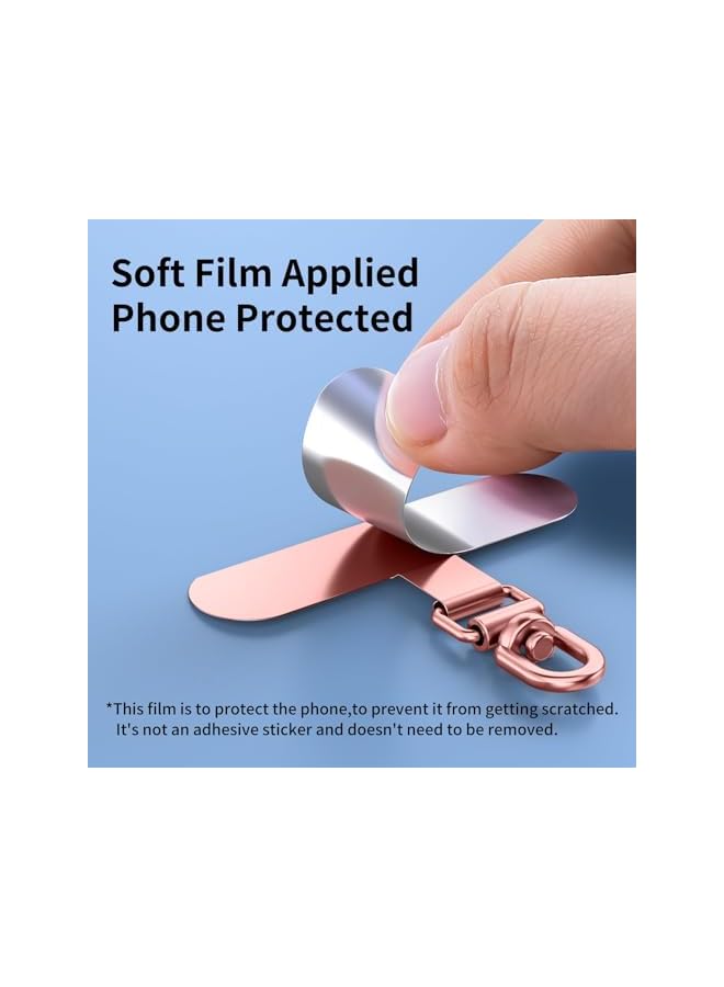 Green Tiger Universal Phone Tether Tabs & Metal Phone Patches, Sticky-Free Universal Phone Lanyard Patches for Cell Phone Straps, Easy Installation and Secure Attachment, Compatible with All Smartphones - Image 3