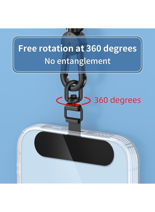 Green Tiger Universal Phone Tether Tabs & Metal Phone Patches, Sticky-Free Universal Phone Lanyard Patches for Cell Phone Straps, Easy Installation and Secure Attachment, Compatible with All Smartphones - Image 2