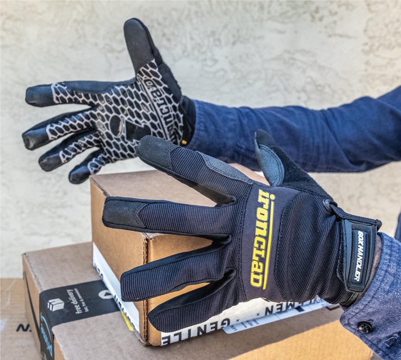 Ironclad Box Handler Work Gloves BHG, Extreme Grip, Performance Fit, Durable, Machine Washable, (1 Pair), X-Large - BHG-05-XL, Black - Image 3