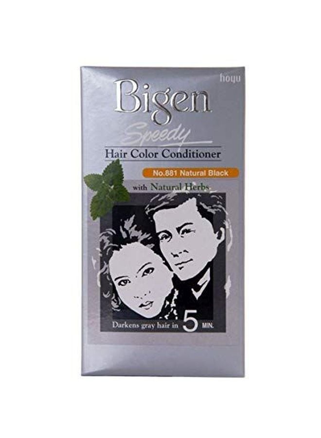 Bigen Speedy Hair Color Conditioner 881 Natural Black 80grams