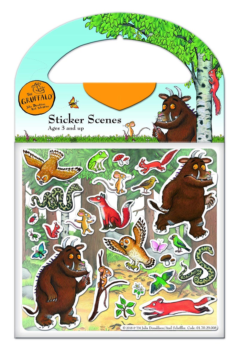 Paper Projects 01.70.29.008 Gruffalo Activity Set-Includes Six Scenes and Over 50 Reusable Stickers, Multicolor, 23.5cm x 15.5cm