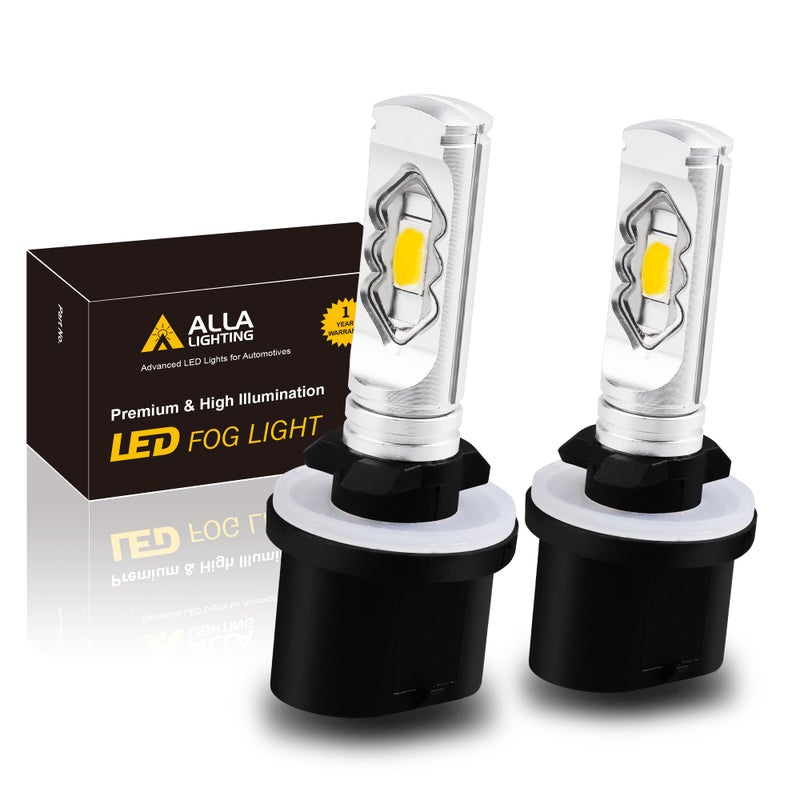مصابيح ضباب LED فائقة السطوع 3800 لومن 899 880 قاعدة PG13 884 885 887 893 H27 H32 ETI 56SMD 3000K أصفر ذهبي