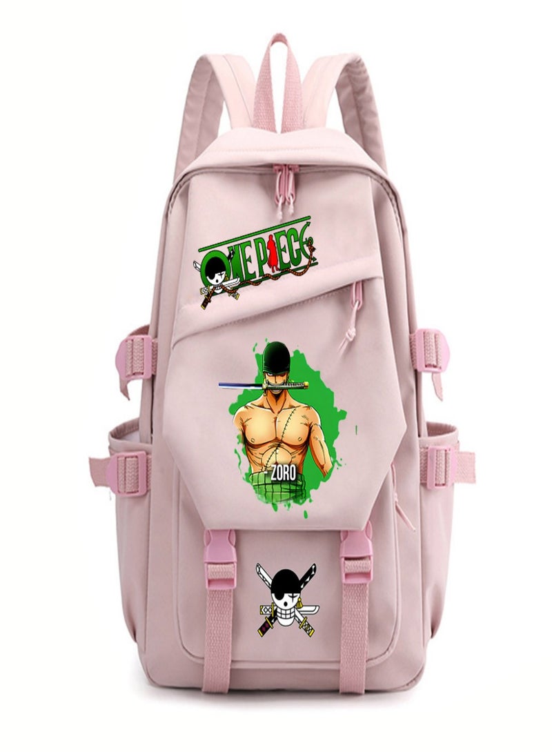 One Piece Roronoa Zoro Children Bag Sackpack Backpack Laptop Sports Bags Fashion for  Kids