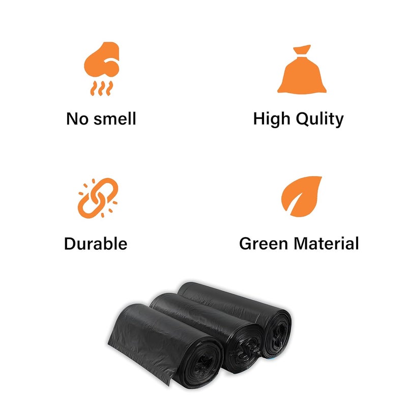 XOPY XOPY Premium EcoFriendly Garbage Bag 24 X 32 Inches Large Size Dustbin Bag Pack of 4 Rolls 45 Trash Bags Green Colour Waste Bag For Everyday Use Bin Bag For Dry Wet Waste Pouch Packing  - Image 5