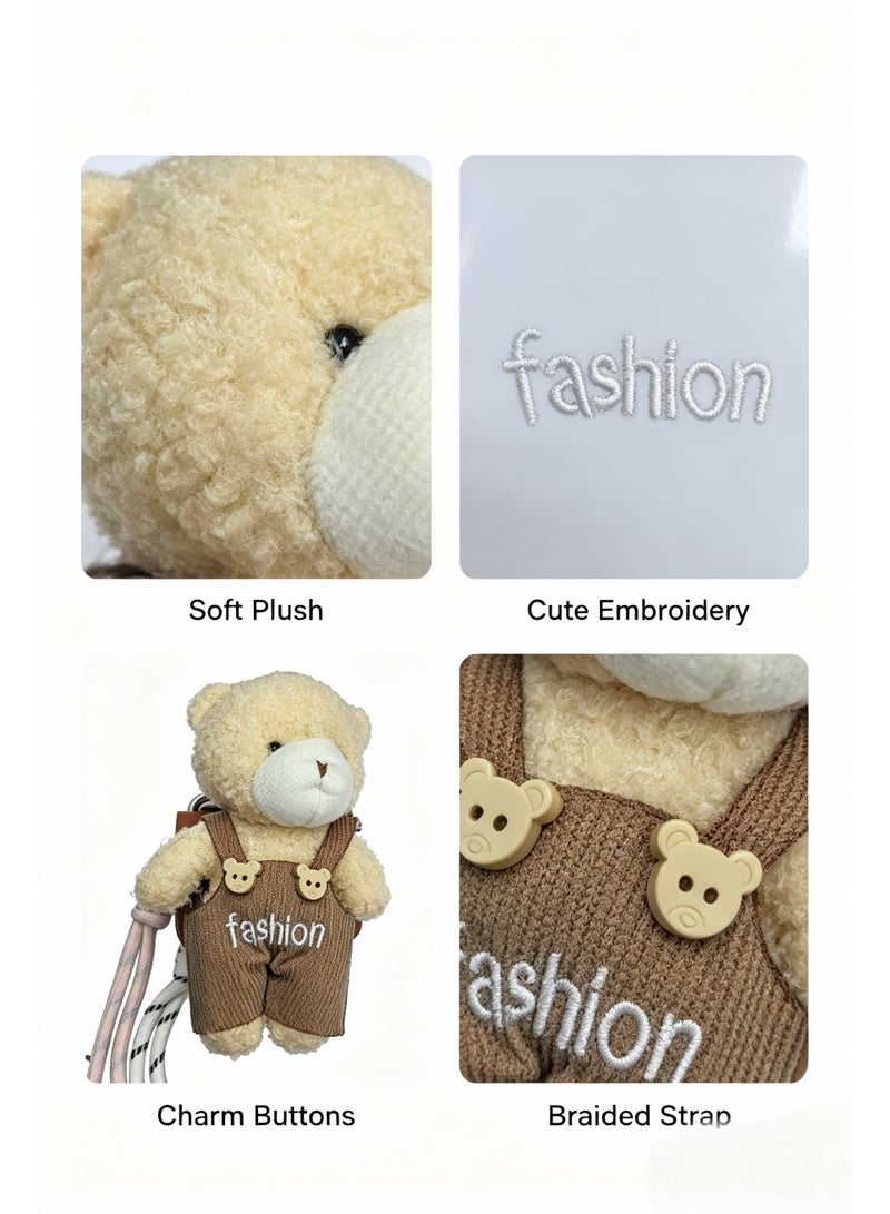 Teddy Bear Plush Bag Charm - Image 5