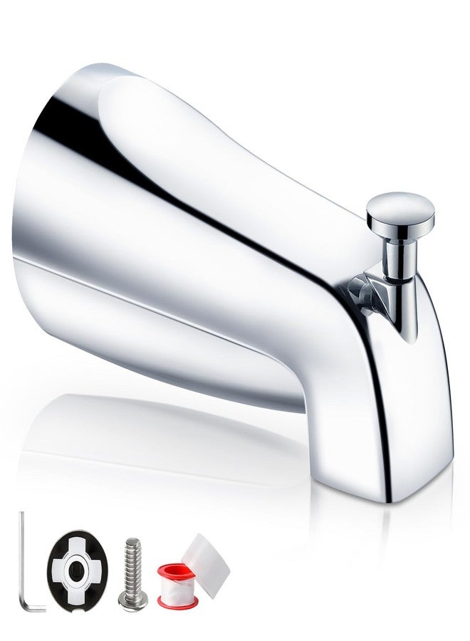 Totalize Bathtub Faucet Easy to Install Tub Spout with Diverter,American Standard Tub Faucet Replacement Fits 1/2" Copper Water Tube(5/8" Diameter) with Hex Wrench Chrome Finish - Image 1