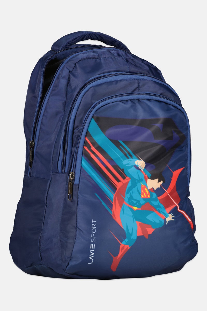 Lavie حقيبة ظهر للأطفال الأولاد بطباعة جرافيك، كحلي - Image 3