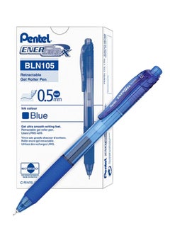 Pentel 12-Piece Energel Gel Ink Pen 0.5mm Tip Blue Ink  - Image 1