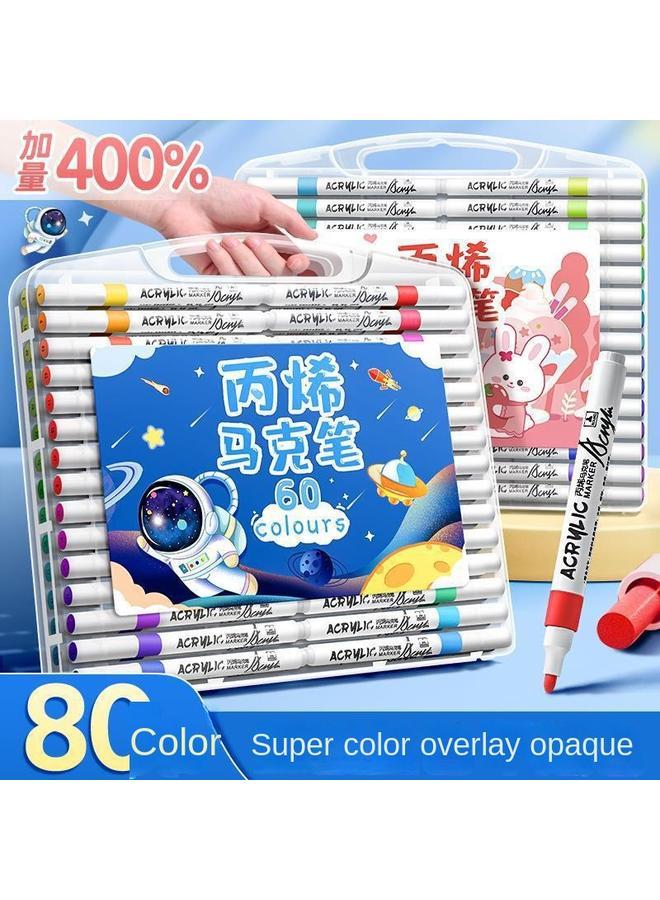 Bluejw Acrylic Marker Children's Watercolor Pen Refill Pupils Special For Primary School Art Painting Color Stackable Kindergarten  - Image 3