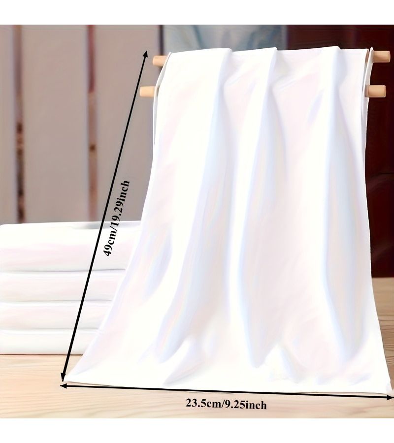 6 Piece White Travel Towel Set Quick Dry Soft Bohemian Home Gym - Image 3