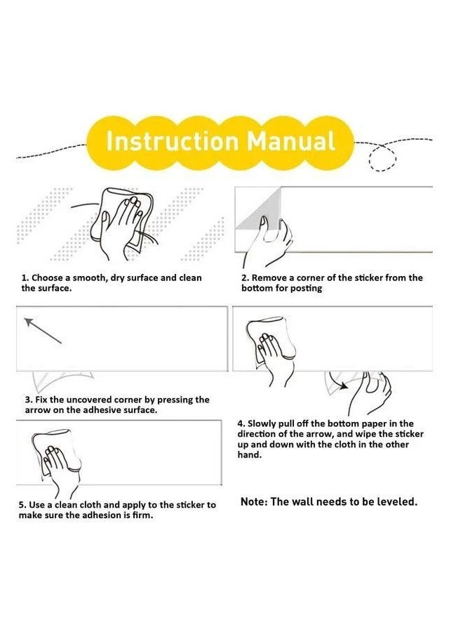 Generic Thickened Waterproof Removable Dry Erase Self-Adhesive Whiteboard Sticker White Size 45*200cm  - Image 4