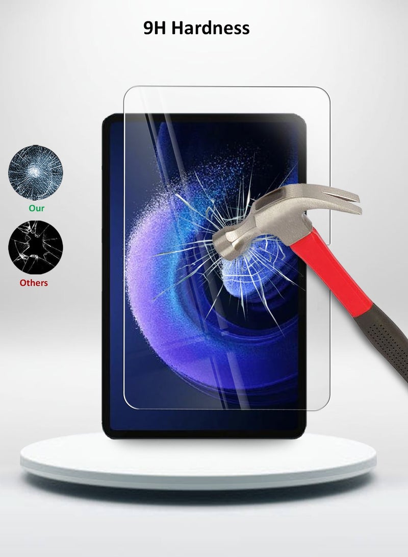Techie HD Tempered Glass Screen Protector for Xiaomi Pad 6 / Xiaomi Pad 6 Pro 2023 11 inch - Anti Reflection Anti Bubbles 9H Hardness 0.33 mm Rounded Edges Easy Installation - Image 3