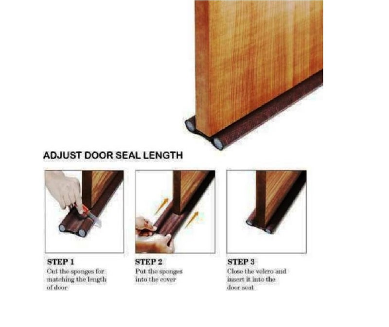 Croon Door Bottom Sealing Strip Guard for Door Size36 inch Pack of 4 Brown Door SealDS007  - Image 4