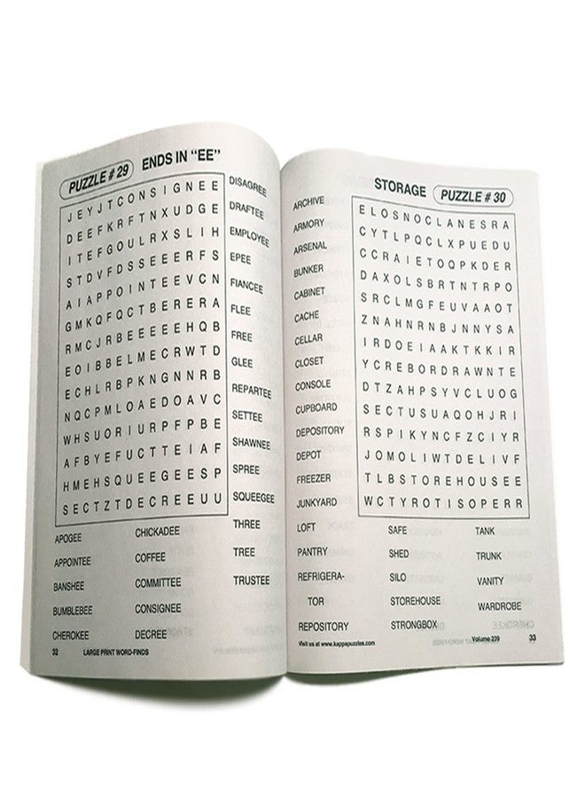 Kappa Word Search Puzzle Book Bundle (4-Pack Bundle) Easy-to-Read Large Print | 80 Challenging Searching Games Each | Men, Women, Adults, Seniors | Less Eye Fatigue & Strain - Image 5