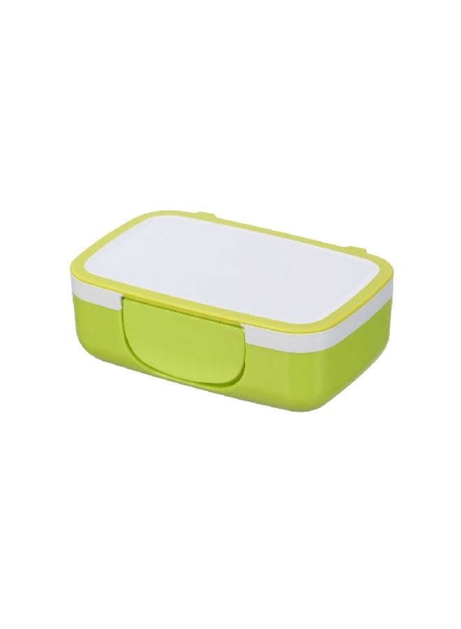 Felli Lol Bento Rectangular Snack Box White and Green 15cm NHG06-690M389C0