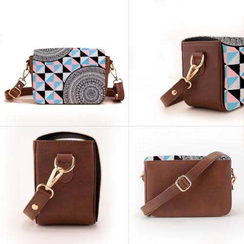 Kalankit Crossbody Bags for Women | Vegan Leather Sling Bag, Elegant Side Bag for Woman | Lightweight Everyday Shoulder Bag & Birthday, Valentine Gift for Her | Geometric Grace - Image 4