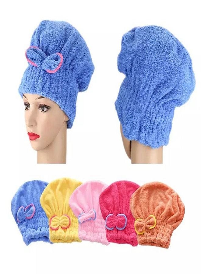 Cotton Hair Drying Bath Towel Multicolor - Image 1